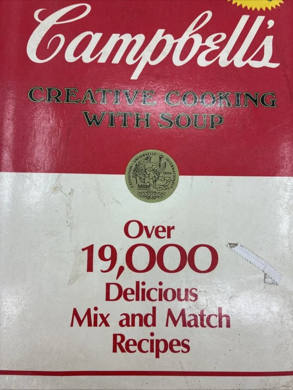 Campbell's Creative Cooking with Soup Cookbook 1985 Vintage Recipes Hardcover
